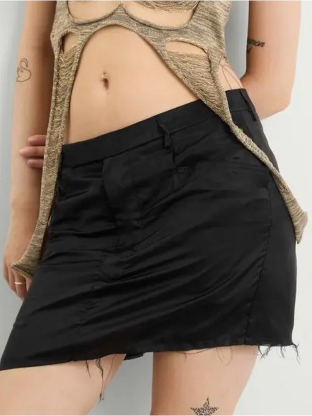 Rick Owen’s Firbanks Black Mini Skirt